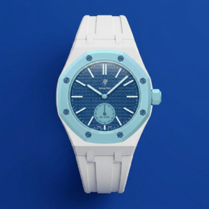 Gumowy pasek Icy White X do Swatch X AP Royal Pop