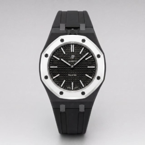 Gumowy pasek Carbon do Swatch X AP Royal OCHO NEGRO